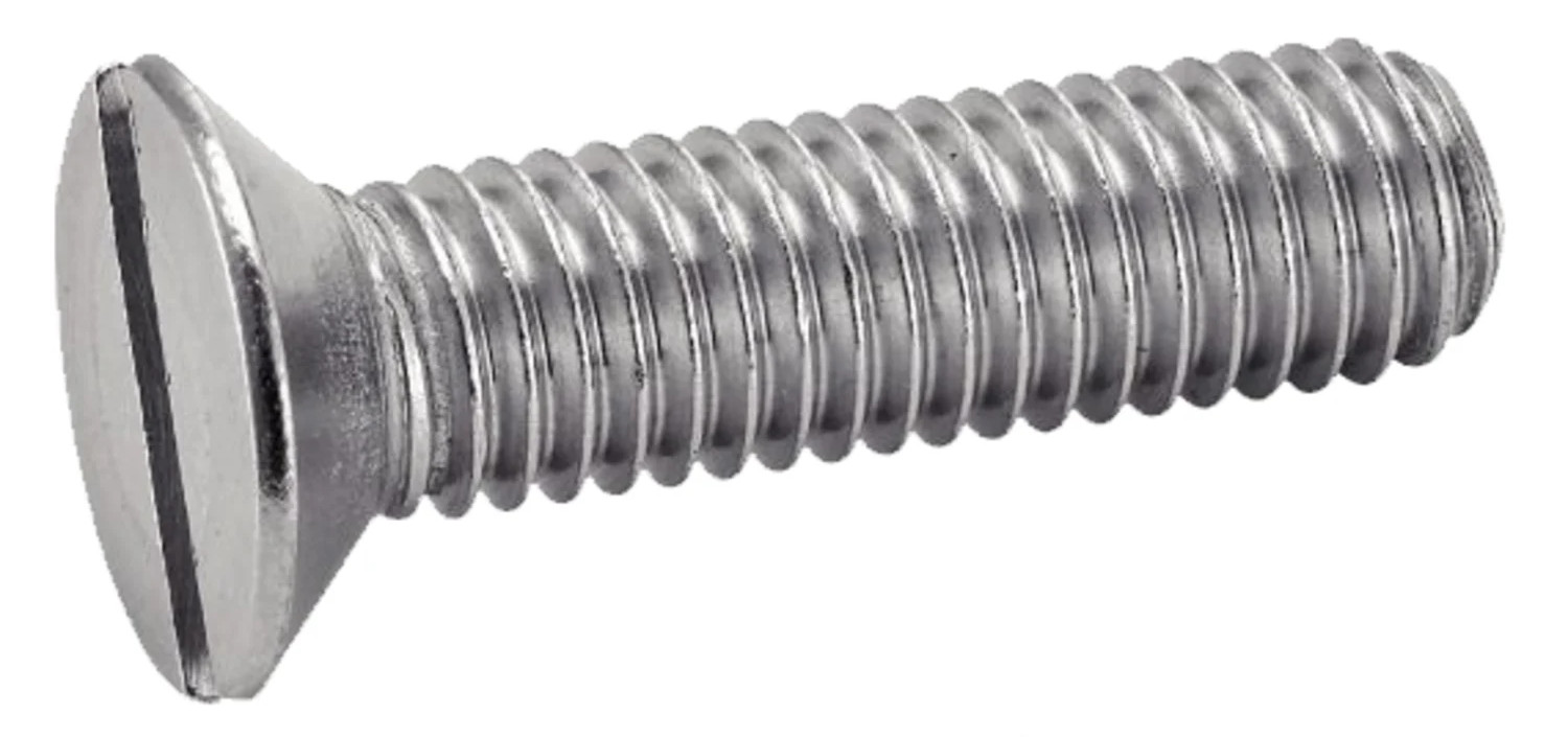 Vis métaux tête fraisée fendue A2 DIN 963 5X8 boîte de 100