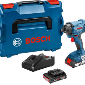 Visseuse à choc 18 V GDR 18V-160 + 2 batteries 2 Ah + chargeur rapide + coffret L-BOXX BOSCH 06019G5100