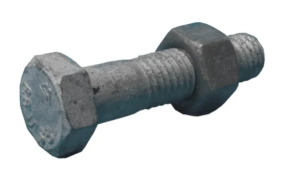 Boulon tête hexagonale EN15048 galva SB CL8.8 M16x55