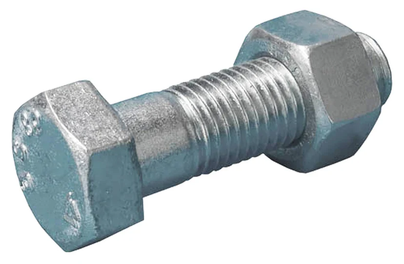 Boulon tête hexagonale EN15048 zingué SB CL8.8 M18x45